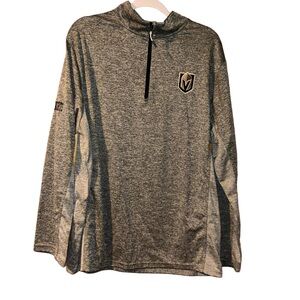 Men NHL Las Vegas Golden Knights Gray Pullover jacket Large L Hockey